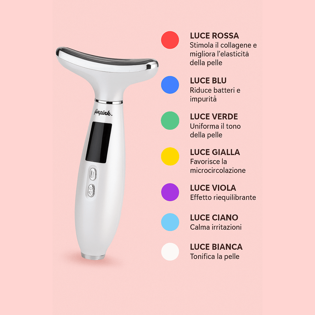 Massaggiatore Luminoso Viso e Collo - PetVision Italia™ 