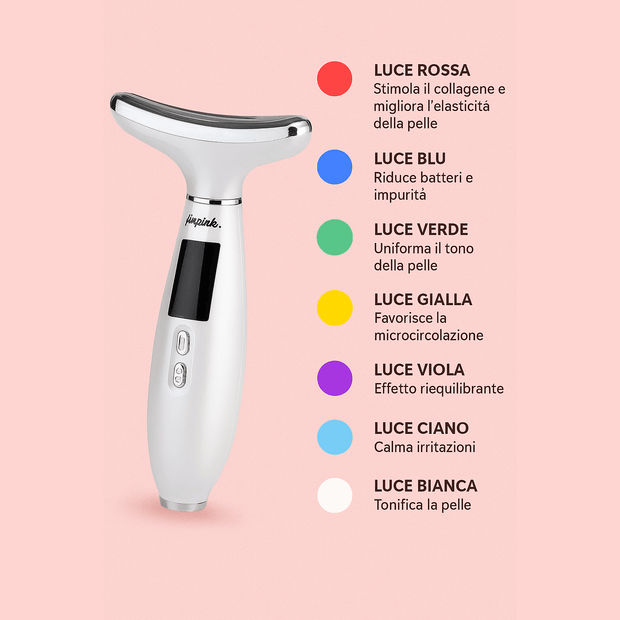 Massaggiatore Luminoso Viso e Collo - PetVision Italia™ 