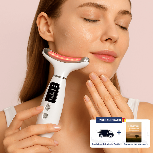 Massaggiatore Luminoso Viso e Collo - PetVision Italia™ 